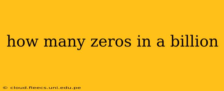 how many zeros in a billion
