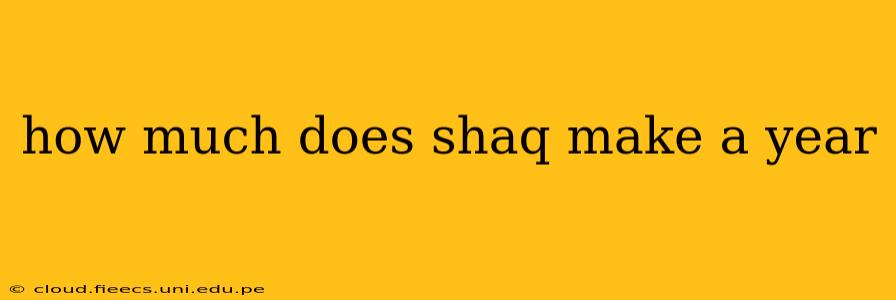 how much does shaq make a year