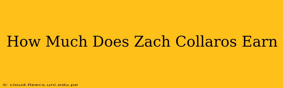 How Much Does Zach Collaros Earn