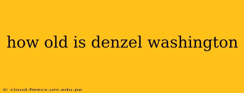 how old is denzel washington