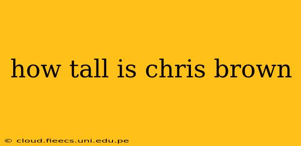how tall is chris brown