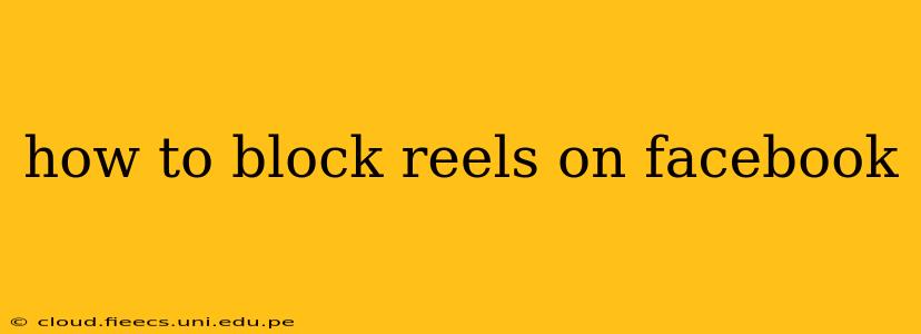 how to block reels on facebook