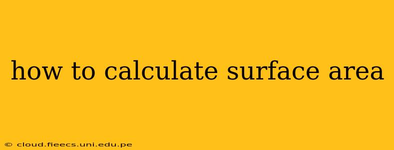 how to calculate surface area