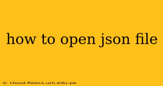 how to open json file