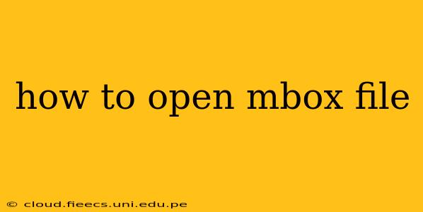 how to open mbox file