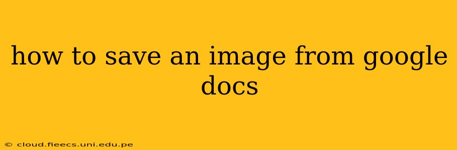 how to save an image from google docs