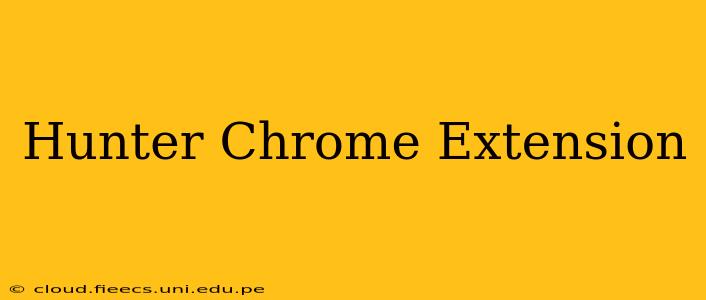 Hunter Chrome Extension