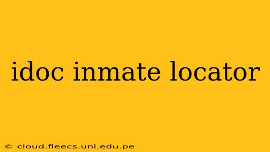 idoc inmate locator