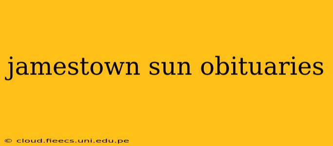 jamestown sun obituaries