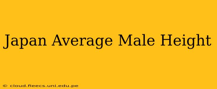 Japan Average Male Height
