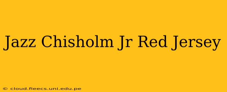Jazz Chisholm Jr Red Jersey