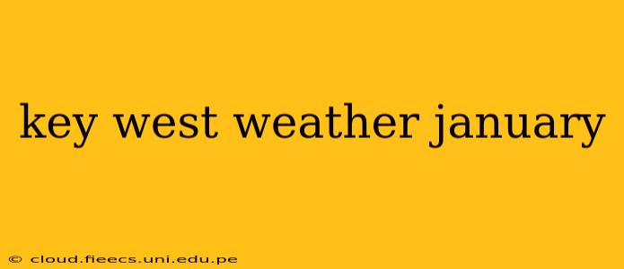 key west weather january