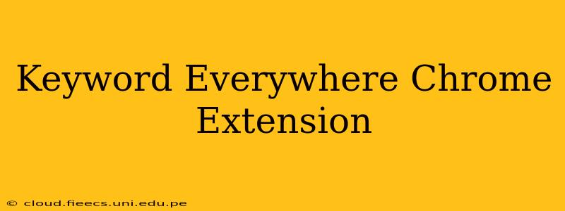 Keyword Everywhere Chrome Extension