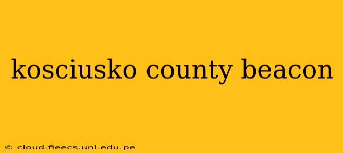 kosciusko county beacon
