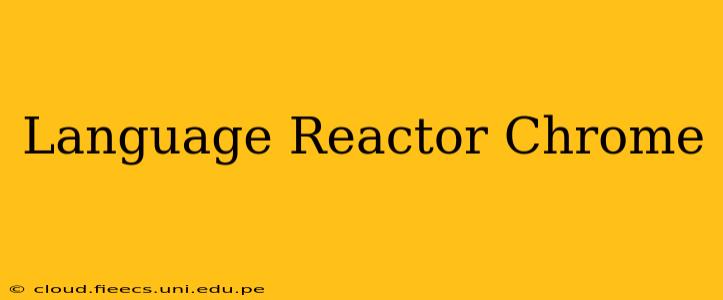 Language Reactor Chrome