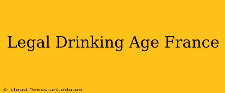 Legal Drinking Age France