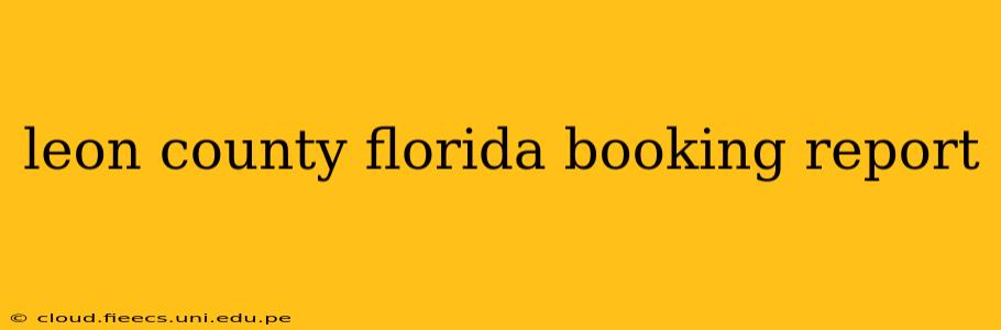 leon county florida booking report