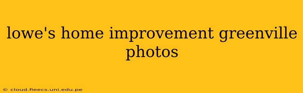 lowe's home improvement greenville photos