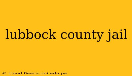 lubbock county jail