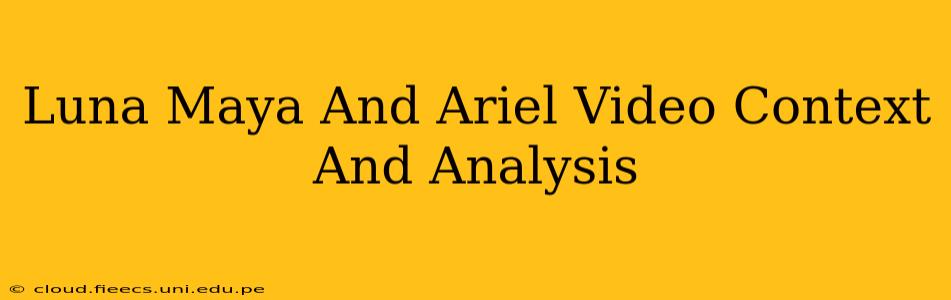 Luna Maya And Ariel Video Context And Analysis