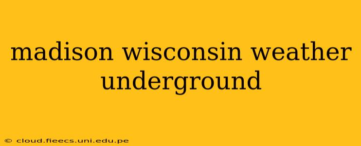 madison wisconsin weather underground