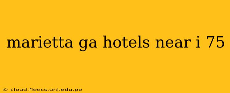 marietta ga hotels near i 75