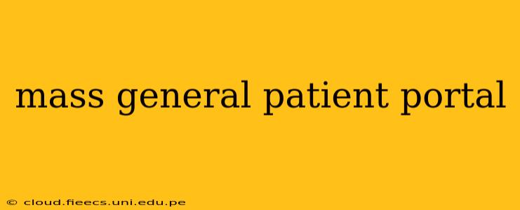 mass general patient portal
