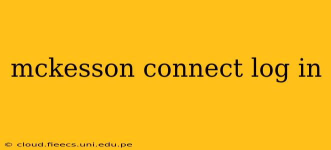 mckesson connect log in