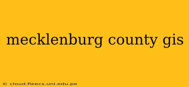 mecklenburg county gis