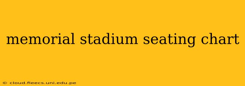 memorial stadium seating chart