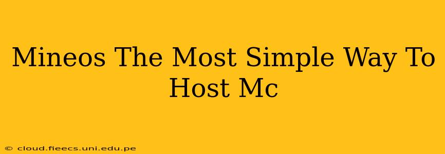 Mineos The Most Simple Way To Host Mc