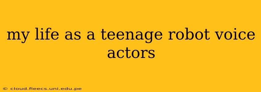 my life as a teenage robot voice actors
