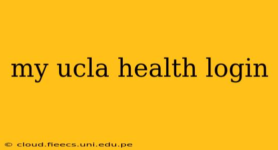 my ucla health login