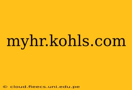 myhr.kohls.com