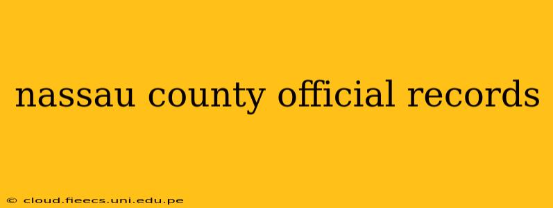 nassau county official records