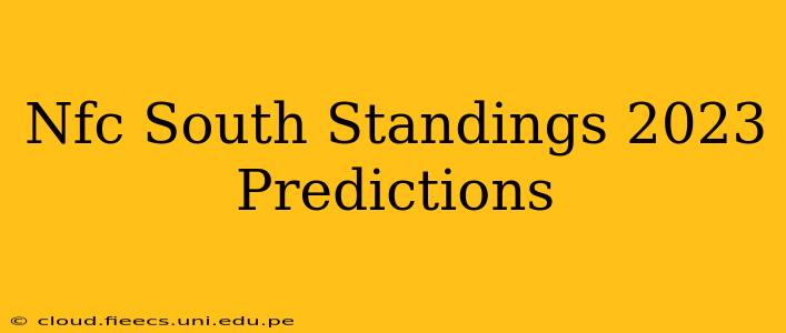 Nfc South Standings 2023 Predictions