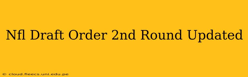 Nfl Draft Order 2nd Round Updated