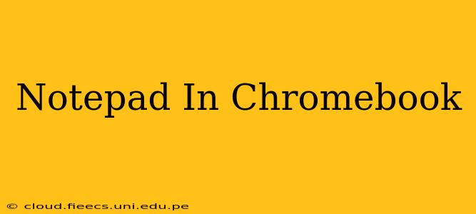 Notepad In Chromebook