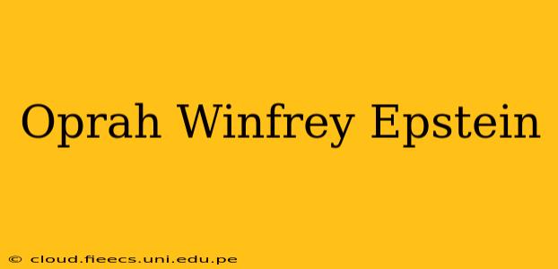 Oprah Winfrey Epstein