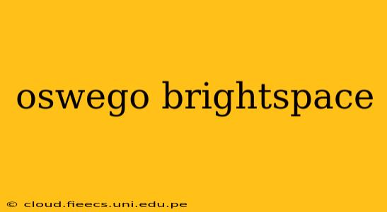oswego brightspace
