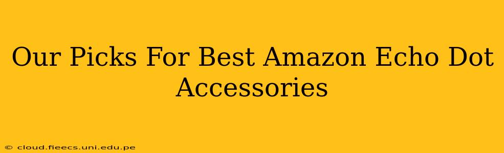 Our Picks For Best Amazon Echo Dot Accessories
