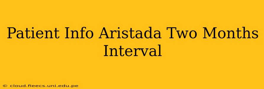 Patient Info Aristada Two Months Interval