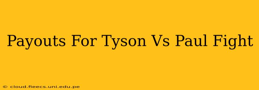 Payouts For Tyson Vs Paul Fight