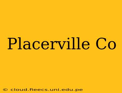 Placerville Co
