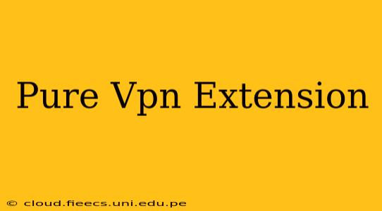 Pure Vpn Extension