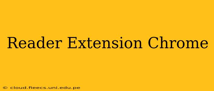 Reader Extension Chrome