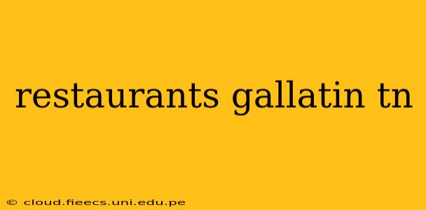 restaurants gallatin tn