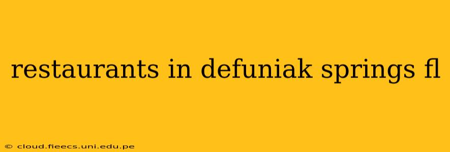restaurants in defuniak springs fl