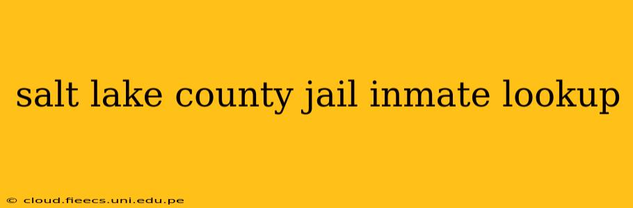 salt lake county jail inmate lookup