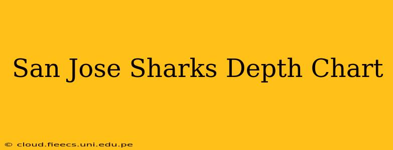 San Jose Sharks Depth Chart